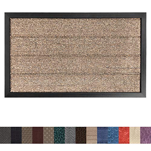 Gorilla Grip Original Durable Rubber Door Mat, 35x23, Heavy Duty Doormat for Indoor