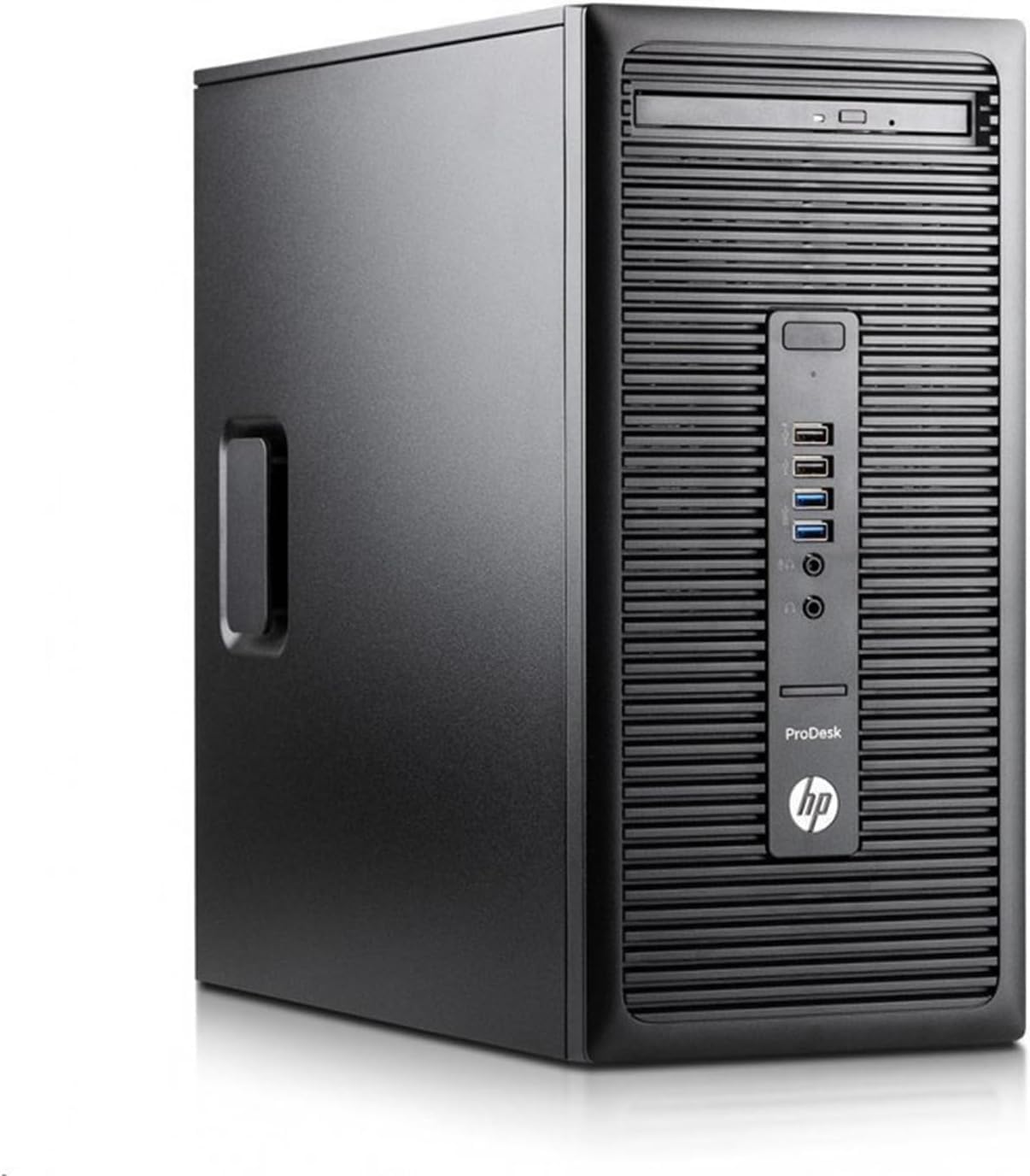 HP Prodesk 600 G2 MT Computer desktop, Intel Pentium G4400, 8 GB RAM, SSD da 256 GB, Wi-Fi, Bluetooth, tastiera QWERTY US, Windows 11 Pro (ricondizionato)