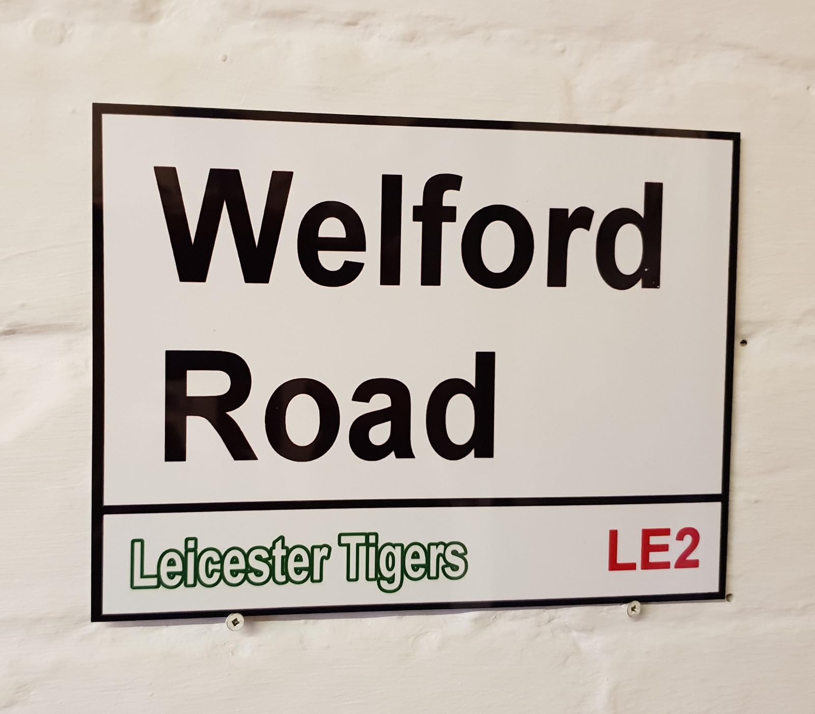 Yelacecca Tin Sign A39726 New Metal Street Sign Leicester Tigers Rfc Welford Road Street Sign 8X12 Inches
