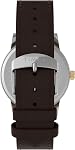 Timex Men's Main Street 38mm Watch - Brown Strap Green Dial Silver-Tone Case