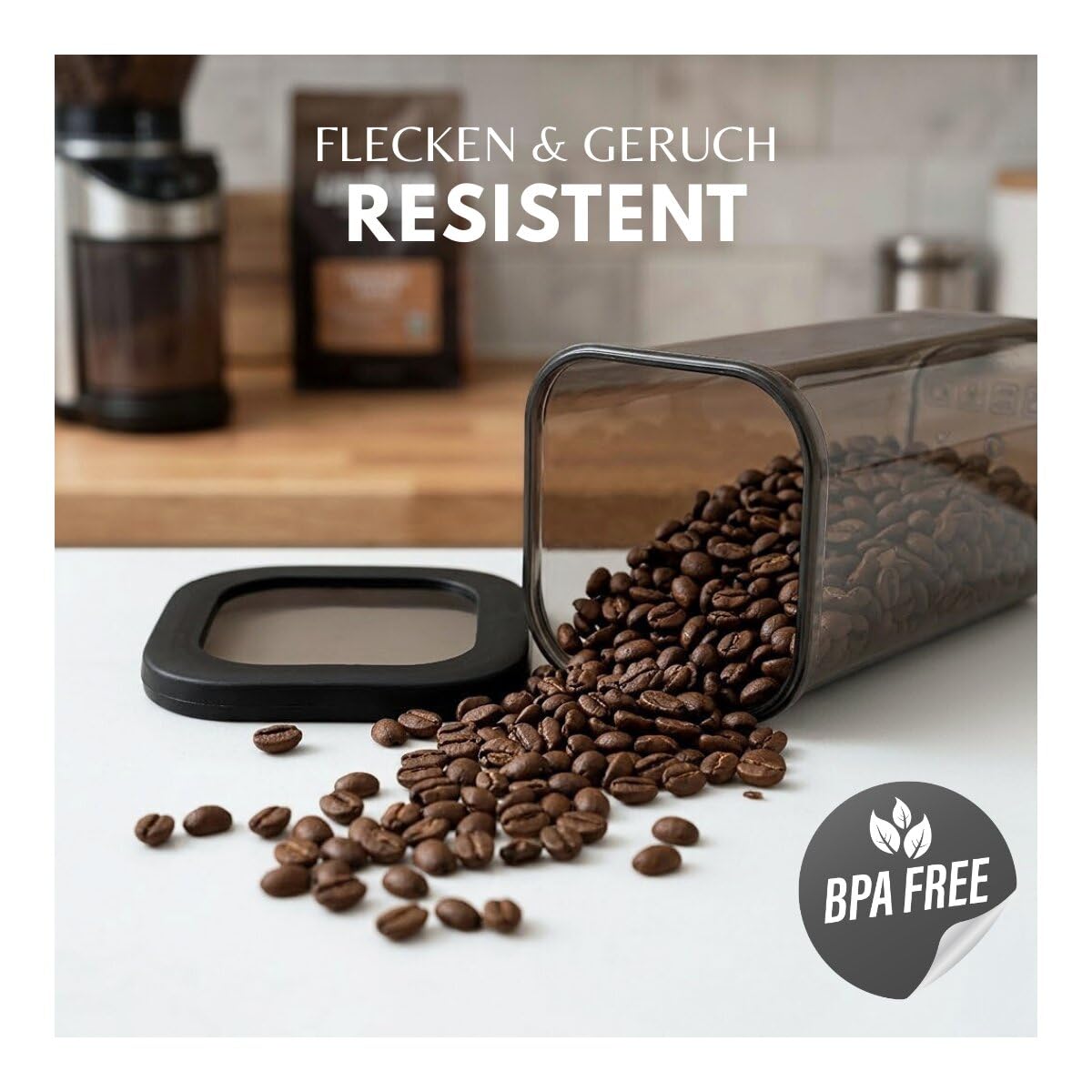 COFI 1453 18er Set Vorratsdosen mit Deckel, luftdicht - Küchen Organizer Aufbewahrungsboxen BPA frei - stapelbare Frischhaltedosen für Lebensmittel und Meal Prep