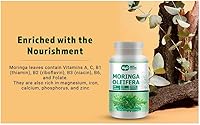 Vista 9 de Cápsulas de polvo de hoja de Moringa (tabletas) - 300 píldoras, 150 porciones, 1000 mg (1 paquete)