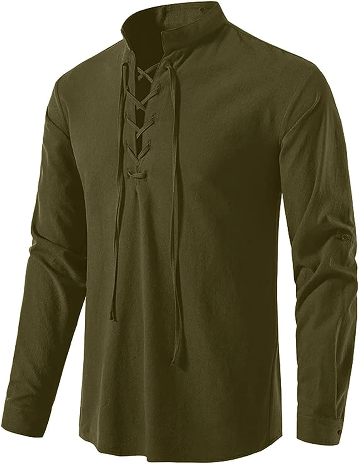 Renaissance Pirate Shirt Men, Viking Steampunk Medieval Victorian Pirate Costume, Long Sleeve Vampire Retro Halloween Shirts