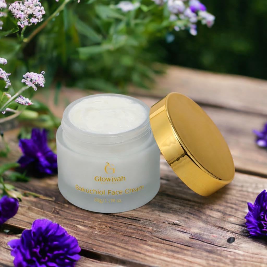 BAKUCHIOL FACE CREAM – Advanced Anti-Aging Moisturizer with Natural Retinol Alternative | Firms, Brightens & Hydrates | Reduces Wrinkles, Fine Lines & Dark Spots | Gentle for All Skin Types - Image 3