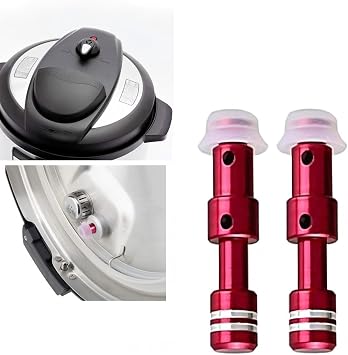 Replacement Floater Valve and Sealer Ring for Electric Pressure Cooker, Steam Valve COMPATIBLE FOR Pot Pro 6 Qt 8Qt, Pro Plus, Duo Evo Plus 60, Lux 8 Qt, Duo 8, Duo Plus 8 Qt purplish red 2piece