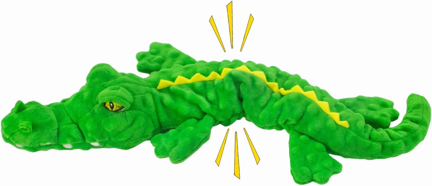 Dog Toys,Interactive Stuffed Squeaky Animal Crinkle Plush Toy for Small, Middle, Large Dogs, Interactive Dog Toy to Keep Them Busy,Large Dog Toys for Tug of War Game,Crocodile