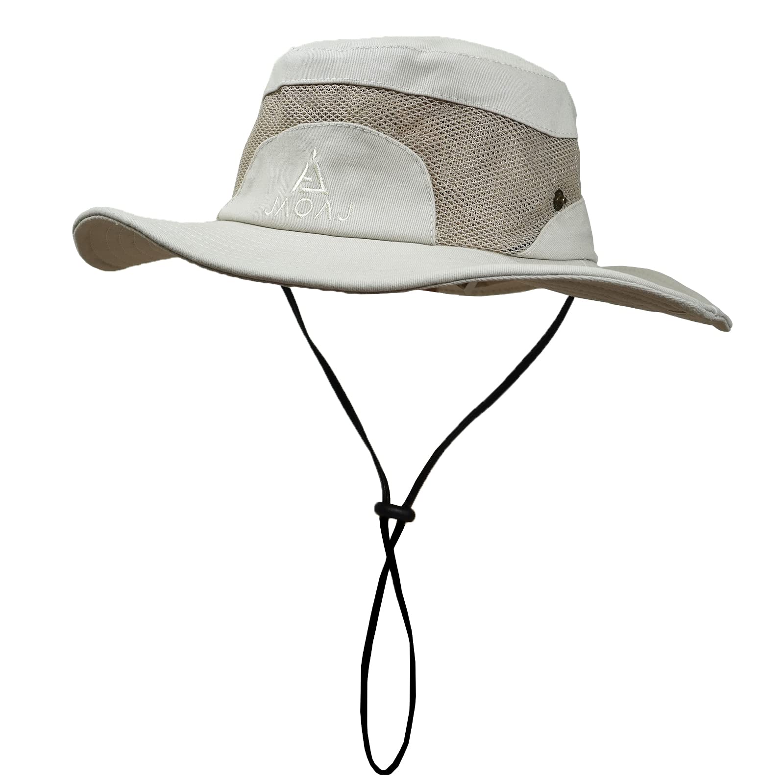 JAOAJ Sombrero para El Sol para Hombre, Sombrero deVerano con Protección UV, Sombrero Safari de Malla Transpirable Ajustable Plegable