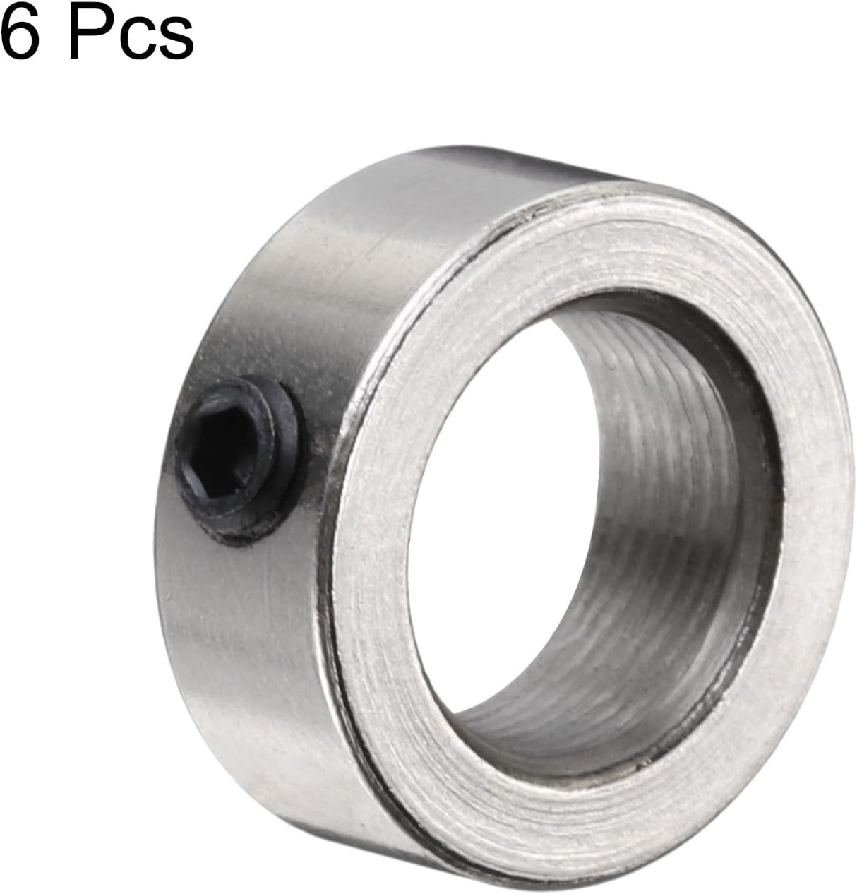 #US 6pcs 8mm Shaft Lock Collar T8 Lead Screw Lock Ring Stainless Steel Collars