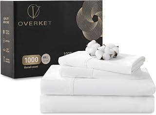 1000 Thread Count Egyptian Cotton Sheets Queen Size Set