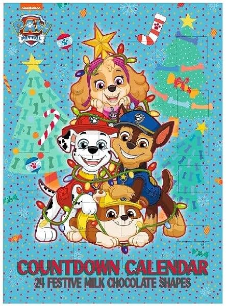 Paw Patrol Advent Calendar with Chocolates