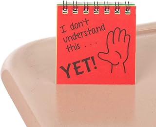 Really Good Stuff The Power of Yet! Self-Assessment Mini Flip Chart, Set of 12 â€“ Self-Assessment Cards for Students in Grades K-5, Promote a Growth Mindset with Motivational Messages