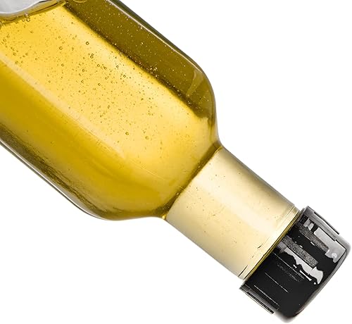 Miniatura 5 de Kingrol Paquete de 18 botellas cuadradas de vidrio de 8.5 onzas con tapas de rosca a prueba de fugas, salsa picante, aceite, vinagre, jarabe,