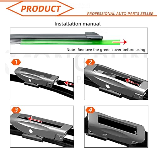 Miniatura 6 de Limpiaparabrisas para automóvil, 3 unidades, 24 + 16 + 11 pulgadas, repuesto para Citroen C3 Picasso 2011-2017, limpiaparabrisas de equipo original,