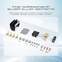 Vista 6 de Contactor HVAC Contactor de aire acondicionado Contactor 2 polos 40 amperios 24V bobina compatible con condensador, compresor, aire acondicionado