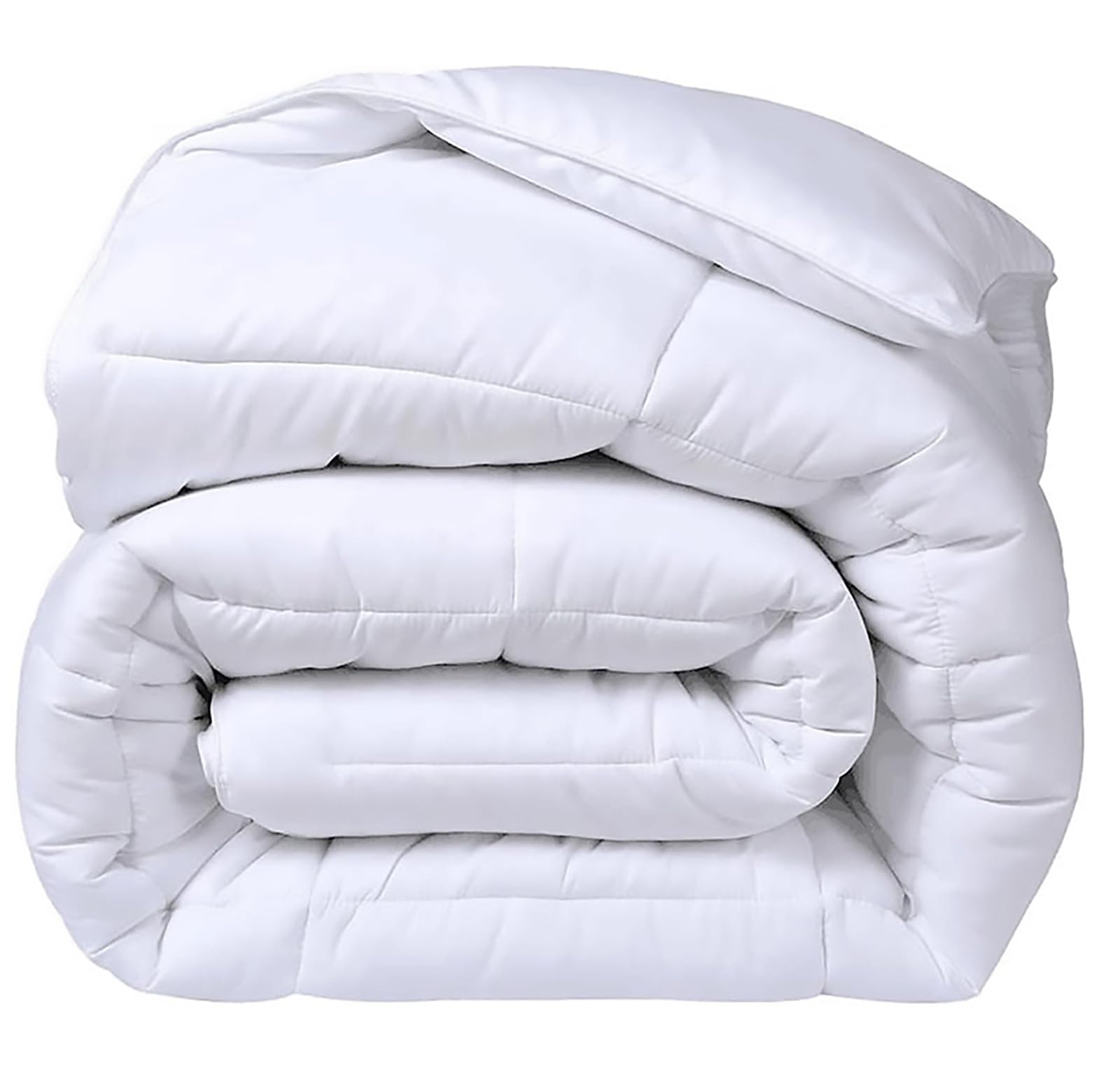 FUREINSTORE Edredón Nórdico Cama 135/140 Invierno,Relleno Nórdico 450 gr/m²,Edredón Nórdico 220X220CM de Fibra Extrasuave Antiácaros y Antibacterias, Color Blanco (220x220cm)