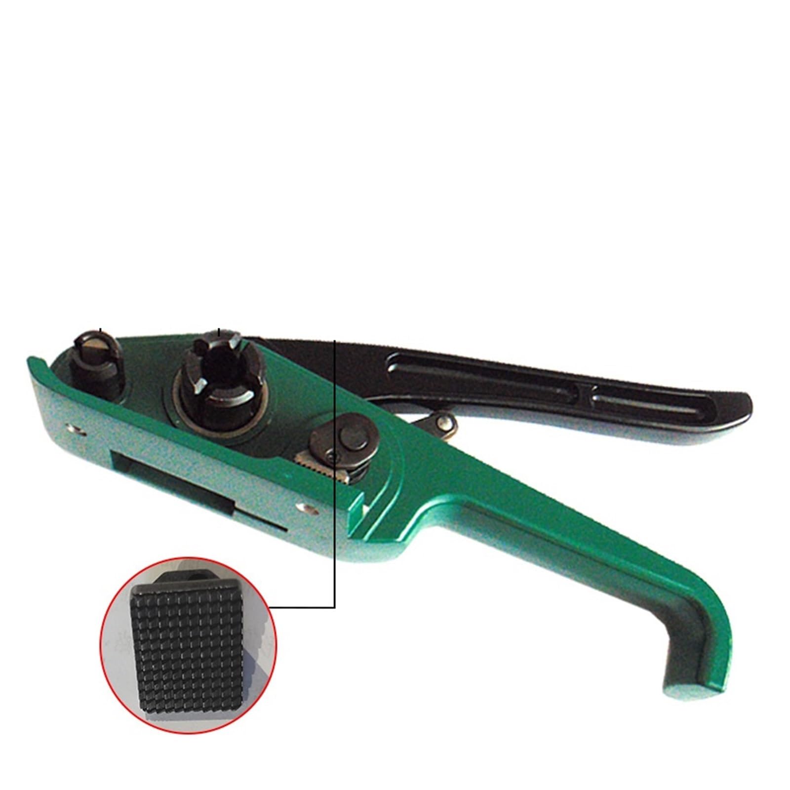 Empacadora Manual, Máquina Flejadora Ajustable, Tensor De Flejes Acero Y Plástico, Alicates For Embalaje Eficiente(Green)