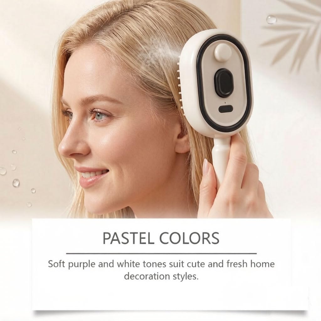 2026 now electric steam brush(Beige)