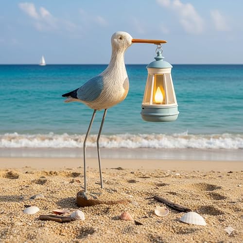 Solar Seagull Statues for Garden and Home Decor,Funny Garden Decor