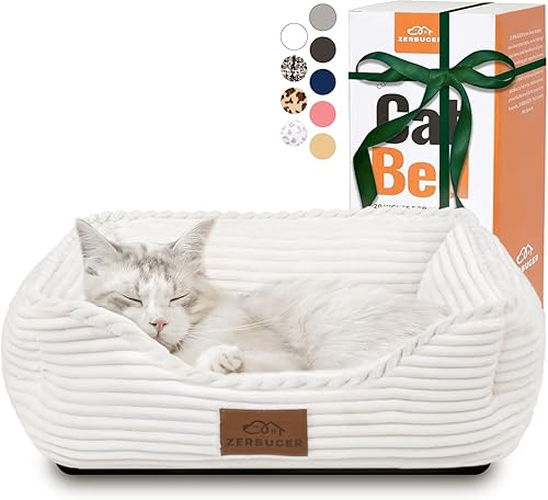 Cama rectangular para perros y gatos, para mascotas, regalo para cachorros y gatitos, lavable a máquina, sofá mullido para interiores y exteriores,