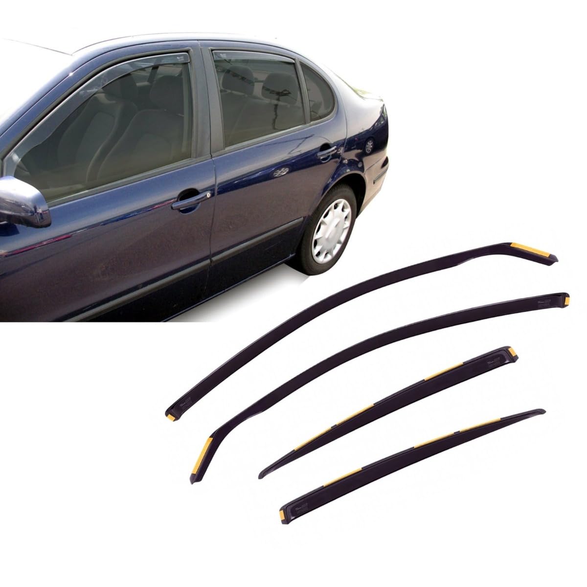 J&J AUTOMOTIVE Derivabrisas para Seat Leon 1 5 puerta 1999-2005 4pcs