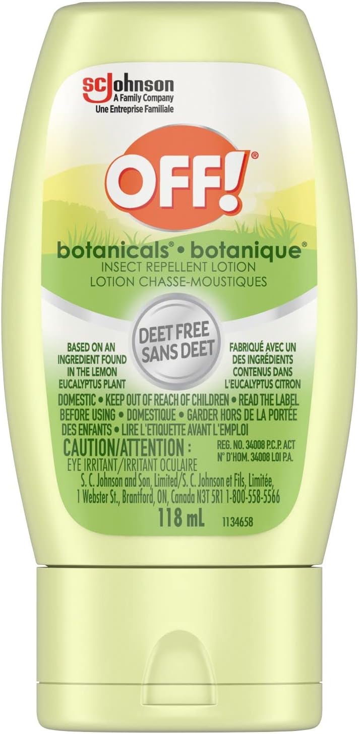 OFF! Botanicals Deet Free Insect and Mosquito Repellent Lotion, Made