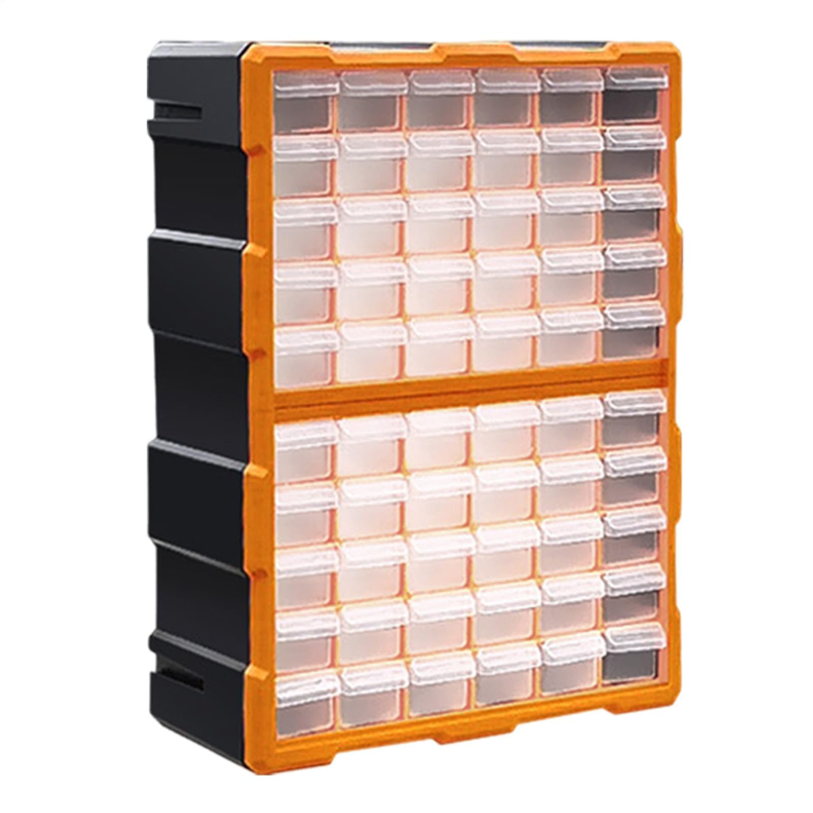 Cajonera apilable para manualidades, 60 compartimentos para almacenamiento de tornillos, cuentas y herramientas de maquillaje, eficiente cajón para un fácil acceso