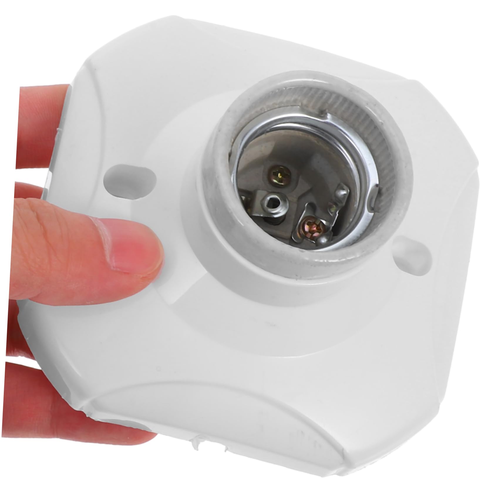 Mipcase Portalampada E27 in Ceramica Bianca, Filettatura a Vite, 250 V, Installazione Facile, 20 Pezzi per Casa e Locali Commerciali