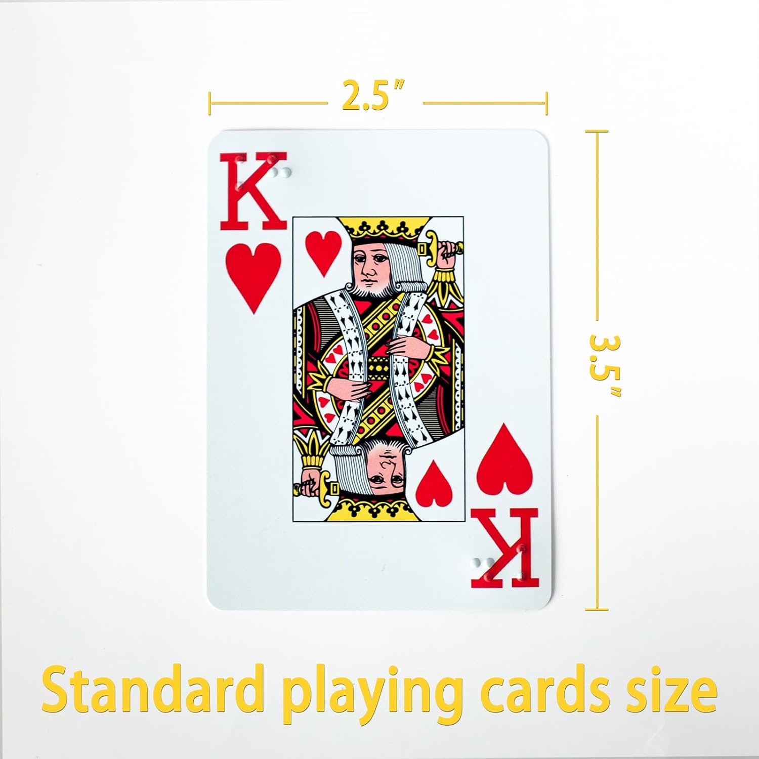 jakille Braille Playing Cards for Blind, 2.5"x3.5" Plastic Braille Playing Cards Large Print for Visually Impaired, Best Gifts for Blind Person, Perfect for Games and Family
