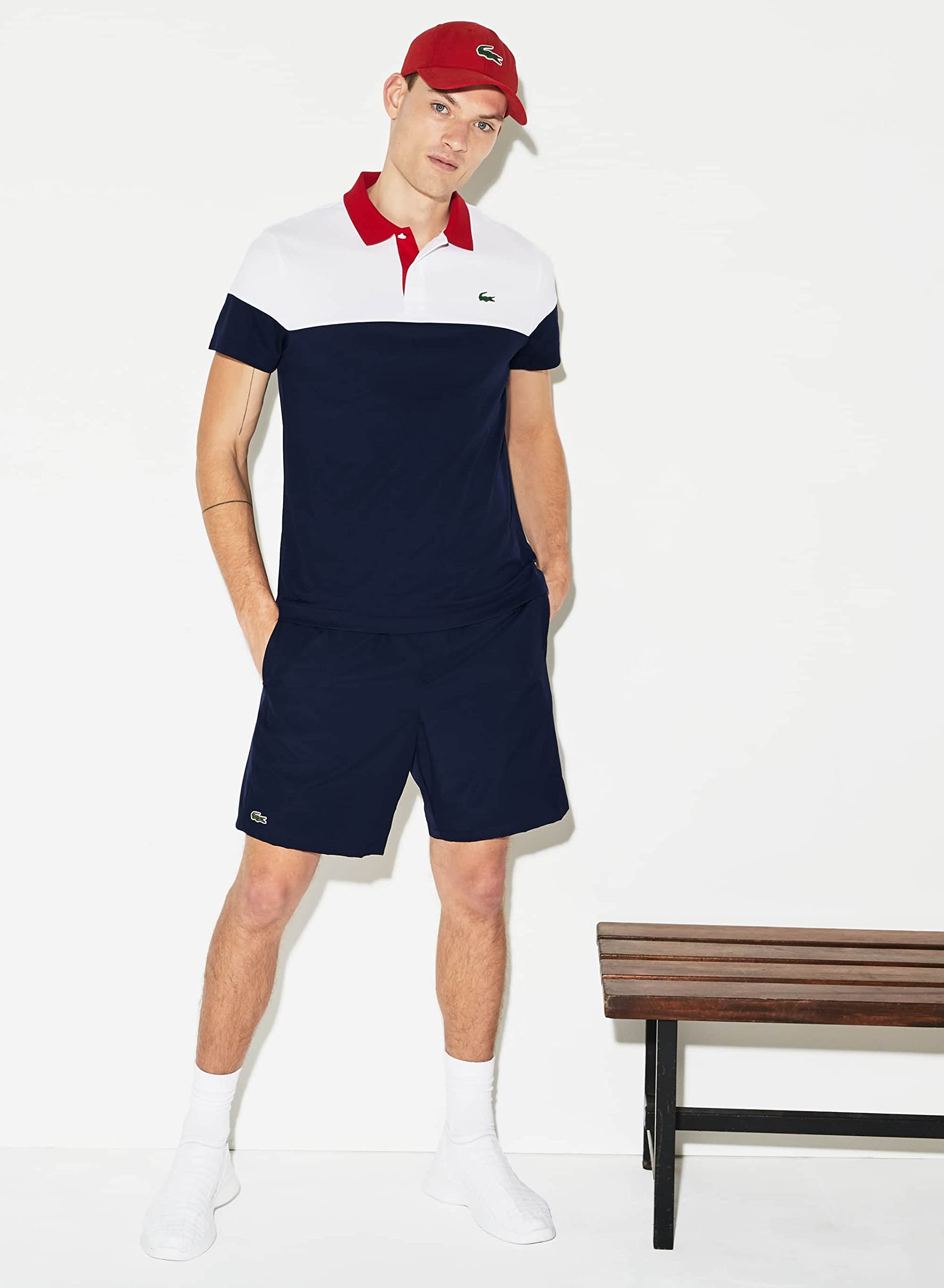 Lacoste Herren Kurze Hose GH353T, Männer Freizeit-Shorts,