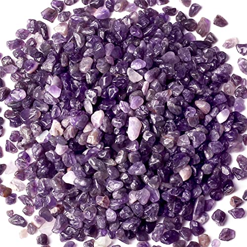 Amethyst Healing Crystal Chips Bulk Gemstones Sets Tumbled Chips Crushed