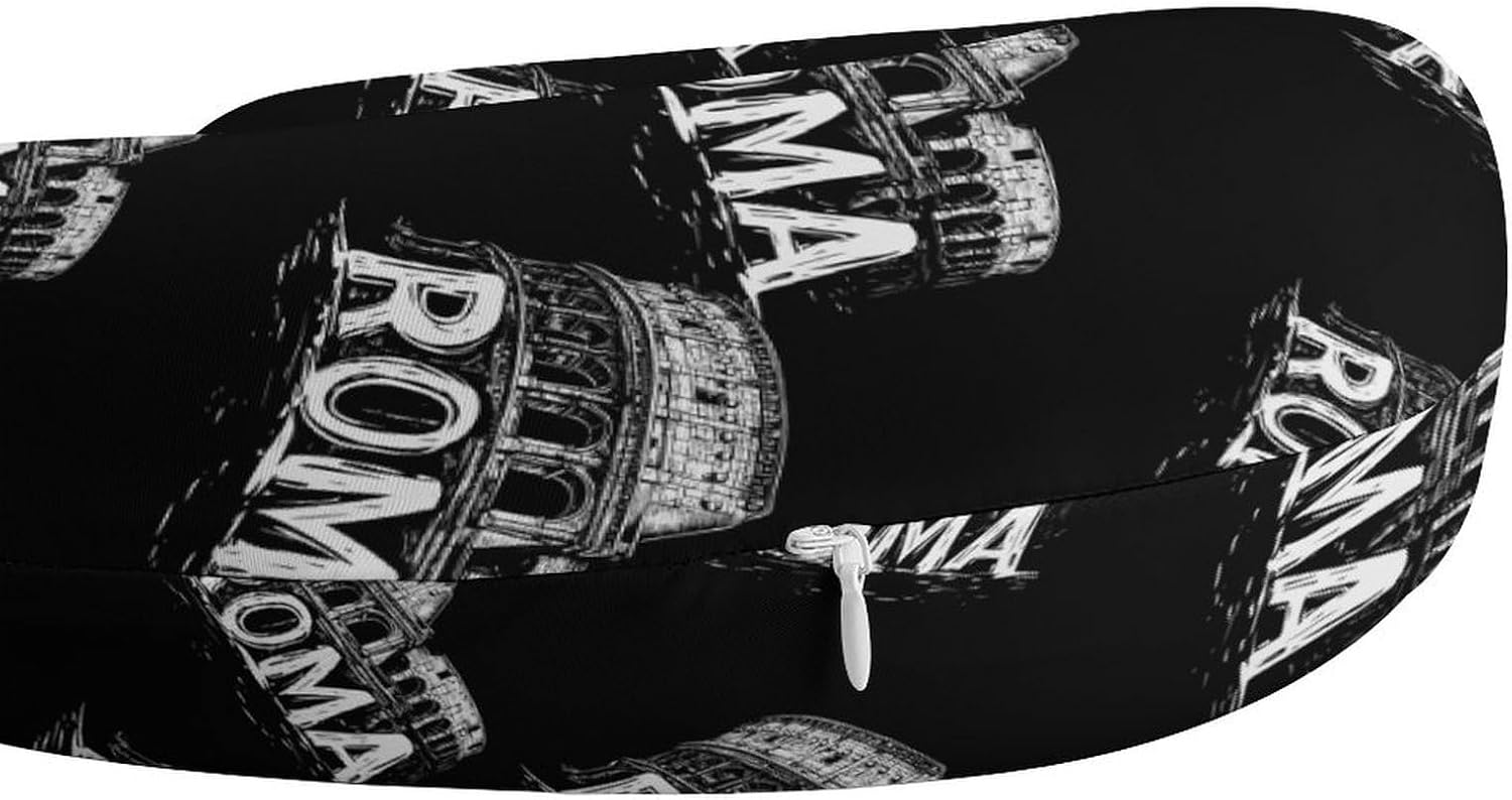 Vintage Roman Architecture Memory Foam Pillows U Shaped Travel Neck Pillow