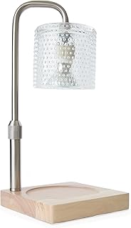 Candle Warmers Etc. Silver Hobnail Lamp – for Top-Down Warming & Flame...