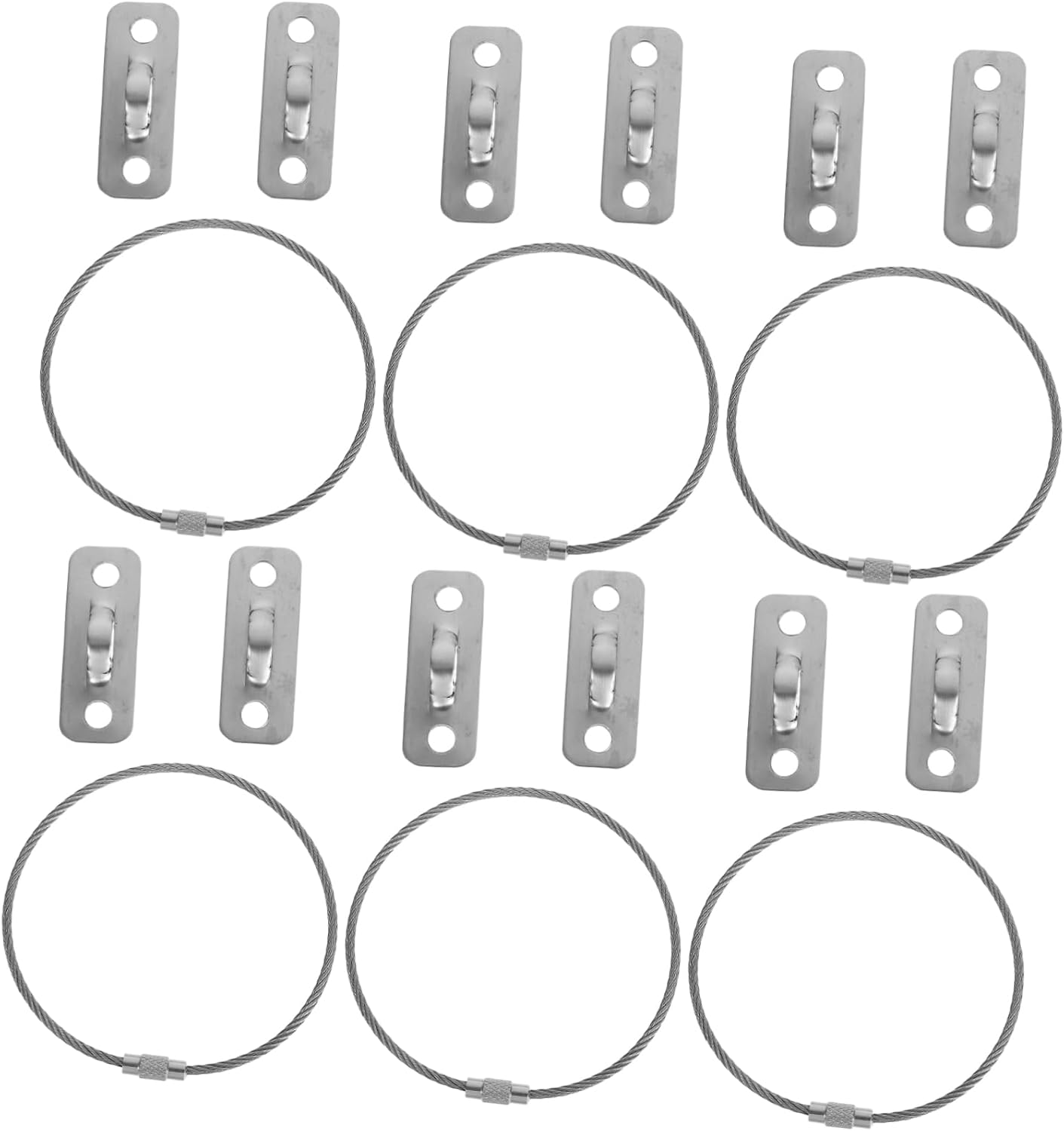 Toddmomy 6sets Tip Furniture Anchors Wall Anchors for Furnitures Safety Straps for Pet Owners