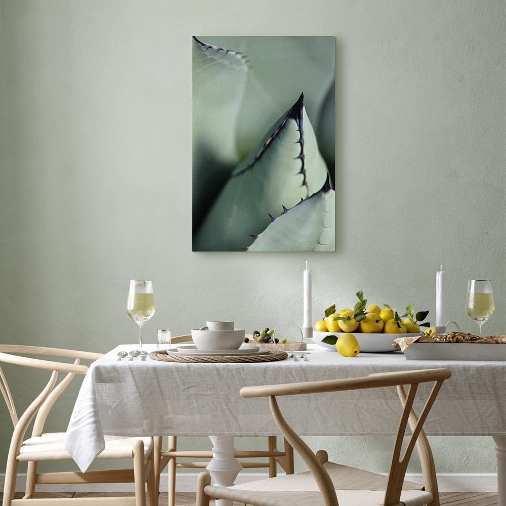 artgeist Acoustic Canvas Wall Art Print Cactus 24x35 in - 1pcs Picture with Acoustic Foam Sound Print Artwork Room Acoustics Soundproofing b-B-0368-b-a