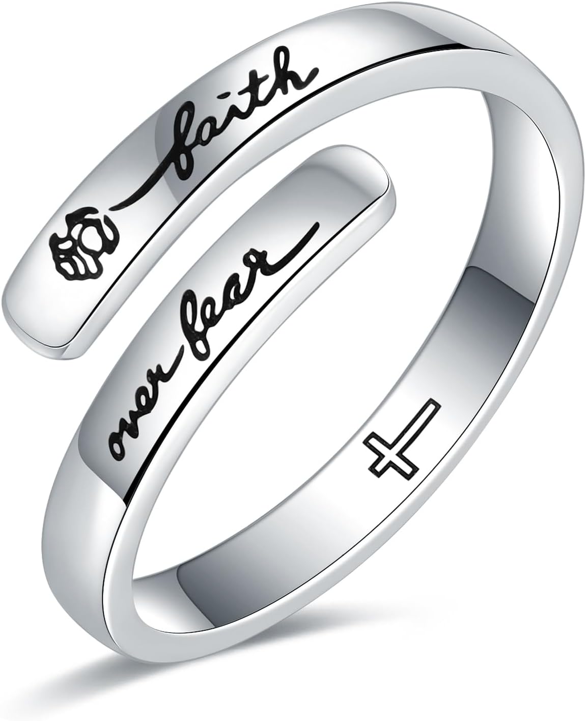 925 Sterling Silver Inspirational Rings for Women Hope Rings Encouragement Jewelry