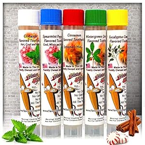 5 Pack Flavor Toothpicks Ultimate Strong Cinnamon Mix Flavor 60 Picks Total Count Great Infused Flavored Toothpick Keto…