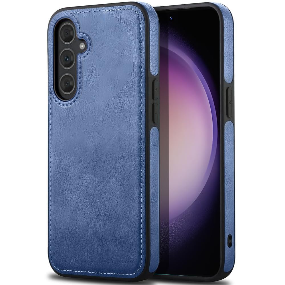 KARWAN®️ Genuine Leather Finish Samsung Galaxy S23 FE Back Cover Case |Shockproof Design |Raised Edges for Camera & Screen Protection |Super Soft - Touch |Leather Case for Samsung Galaxy S23 FE(Blue) (B0CTK7MJTX) Amazon Price History, Amazon Price Tracker