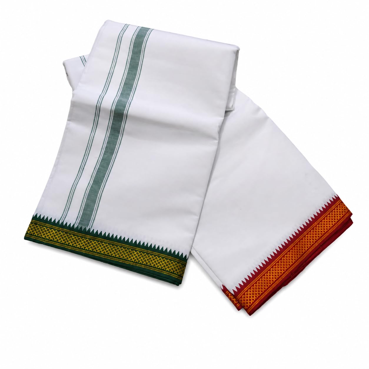 COTTON COOL 9x5 Dhoti For Men's (Pack of 1 Piece) White Colour Dhoti-image-47