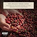 Hermit Coffee Sunrise Blend, Medium Dark Roast | Made with 100% Specialty Coffee, 80% Arabica and 20% Robusta, Freshly Roasted (French Press) | 250g | gallery image
