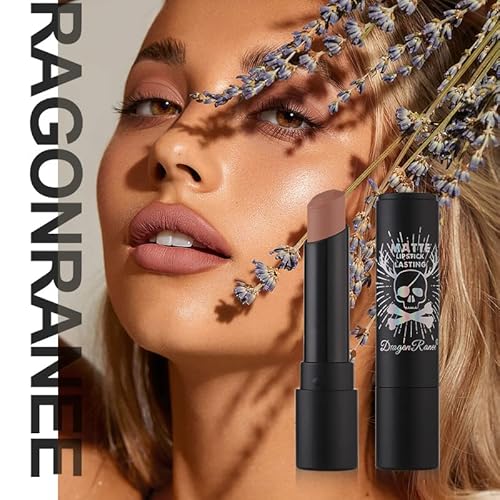 Miescher Red Matte Lipstick Tube, Smudge Proof Long Lasting Matte Velvety Lipstick, Intense & Bold Color Matte Red Lipstick, High Pigmented Matte Lip Stick, Vivid Colors,Waterproof Lip Gloss Halloween Face Paint Stick For Women (12# Sexy Red) #TOP3