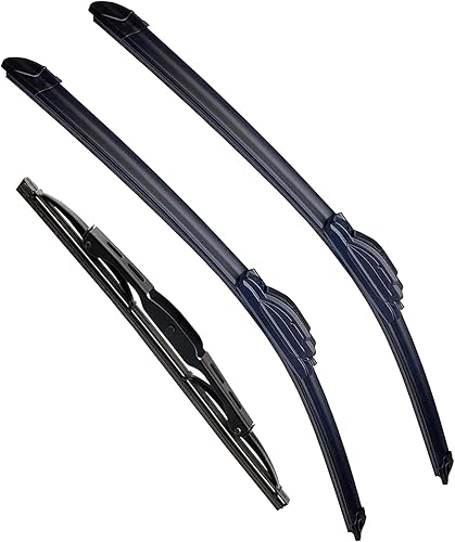 3 limpiaparabrisas para Chevrolet TrailblazerGMCEnvoy 2002-2006Yukon 2000-2006, limpiaparabrisas delantero + limpiaparabrisas trasero, estilo