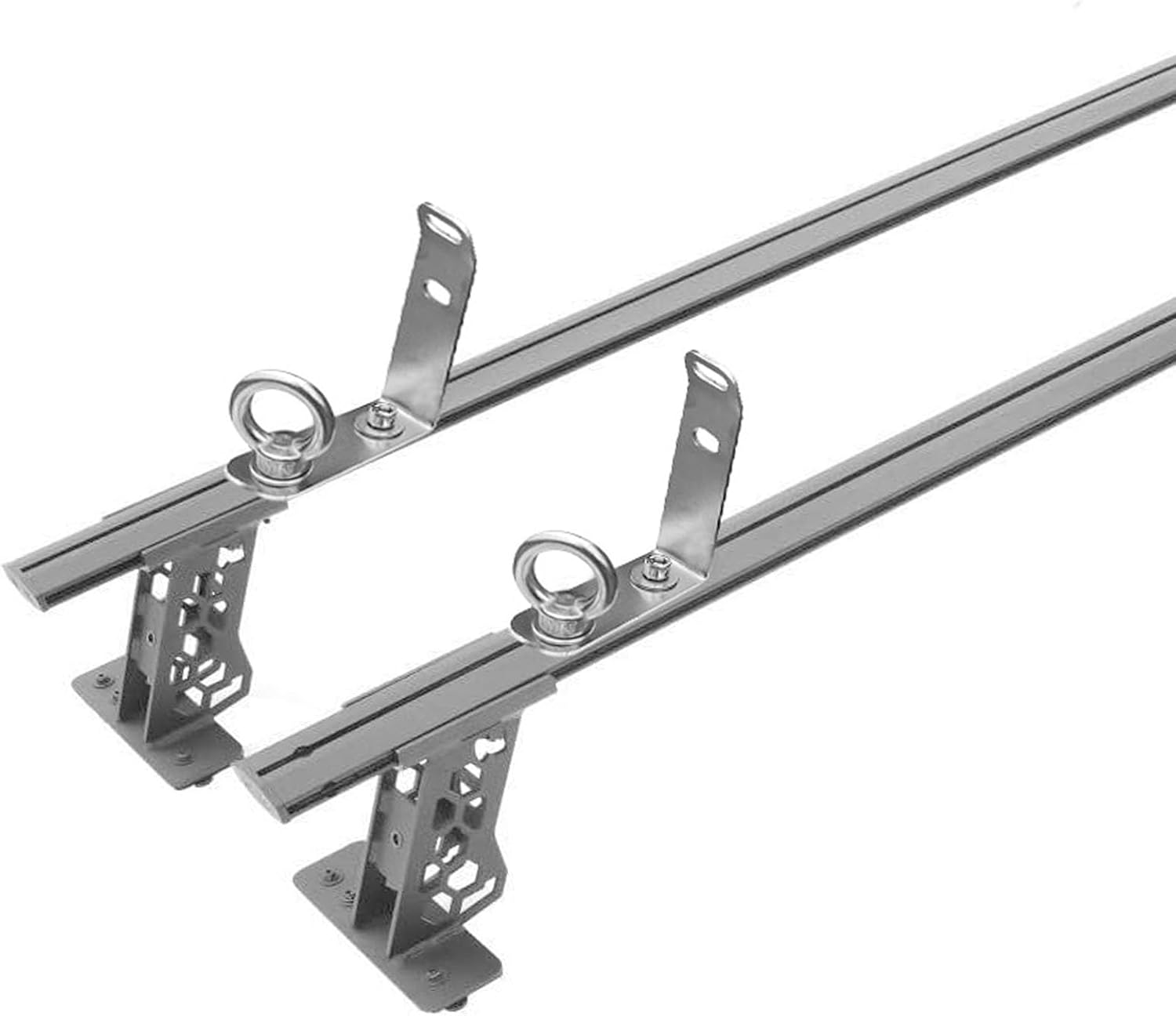Load Stops Replacement T-Slot Truck Cross Bar for Ladder Firewood Skis Snowboard Kayak Rooftop Racks roof Rack Accessories 304 Stainless Steel Material 4PCS