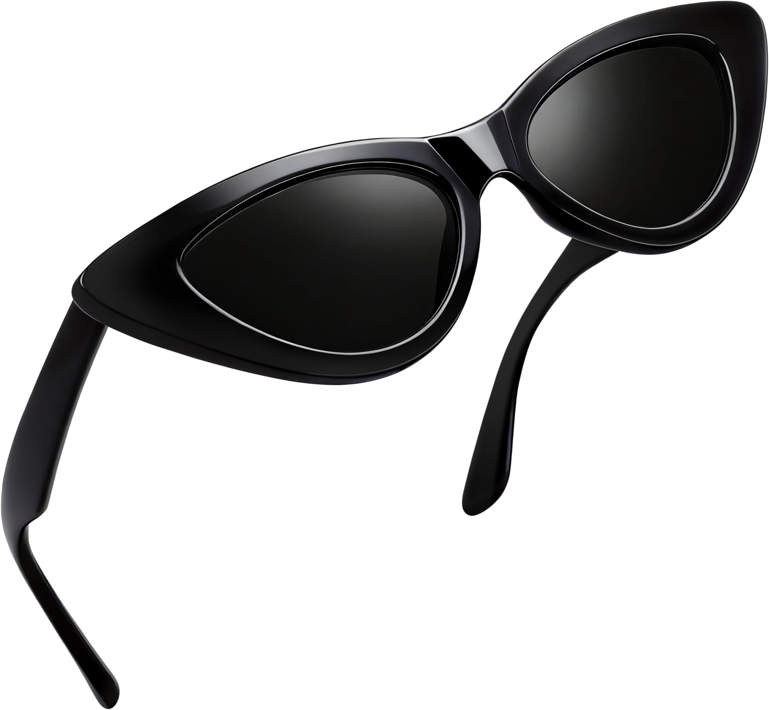 Cat Eye Sunglasses for Women Polarised UV400 Protection Retro Fasion Narrow Pointy Cateye Womens Sunglasses