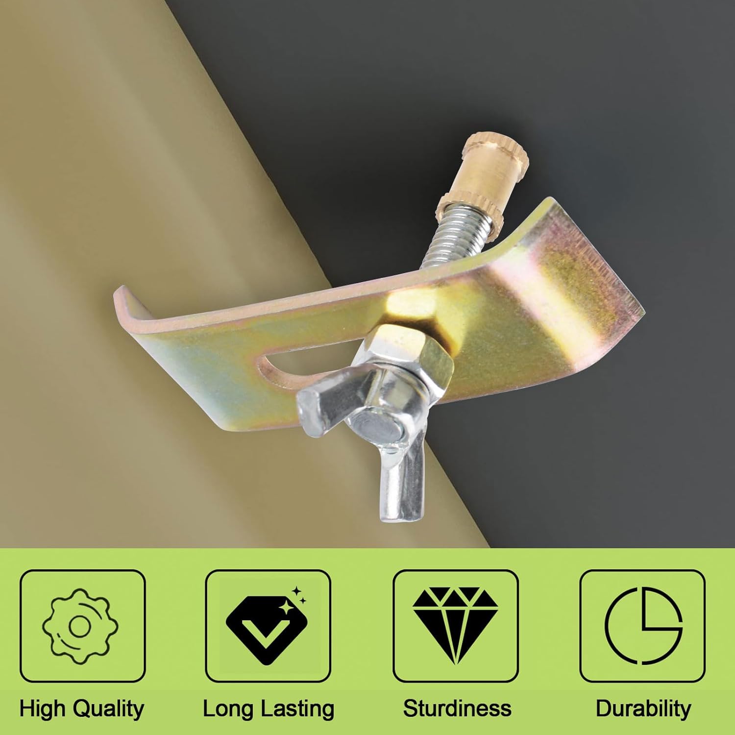 6 Sets Sink Clips Colored Zinc Undermount Sink Brackets Bathroom Kitchen Ceramic Sink Basin Support Clamps for Marble Granite Vanity Countertop Installation Repair Kit