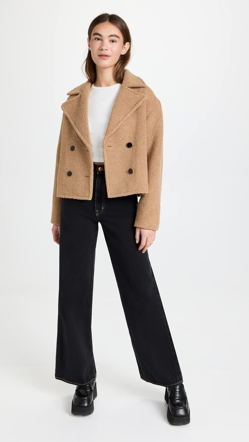 Theory Women's Faux Fur Peacoat - Image 5