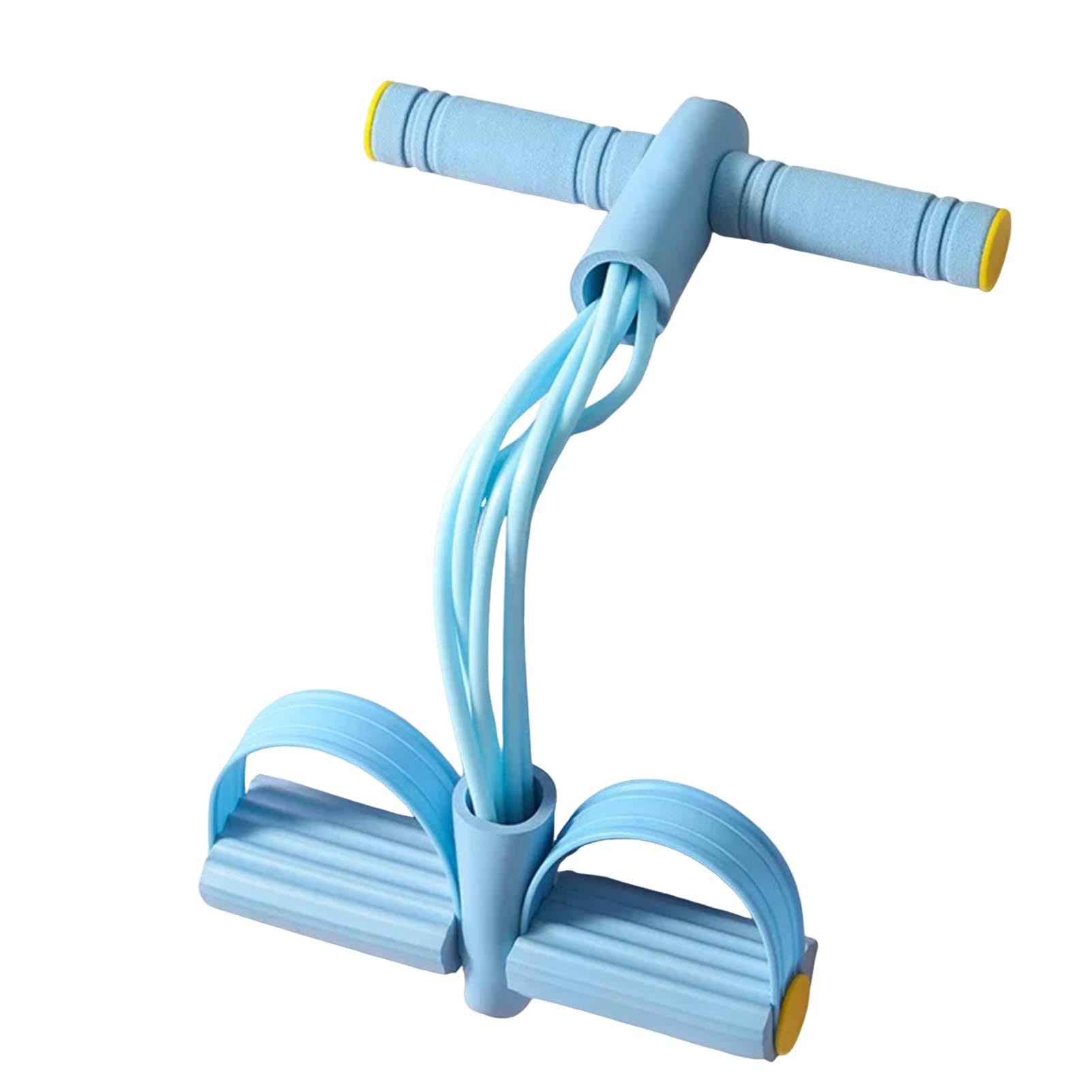 matumou 6-Tube Pedal Resistance Band Multifunction Tension Rope Elastic Yoga Pedal Puller Body Stretching Trainer Home Gym Workout