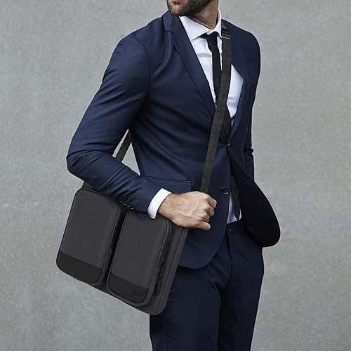 Miniatura 7 de Alfheim Funda para portátil de 14 pulgadas, impermeable, resistente a los golpes, ligera, maletín protector de 360, compatible con MacBook Pro USB-C