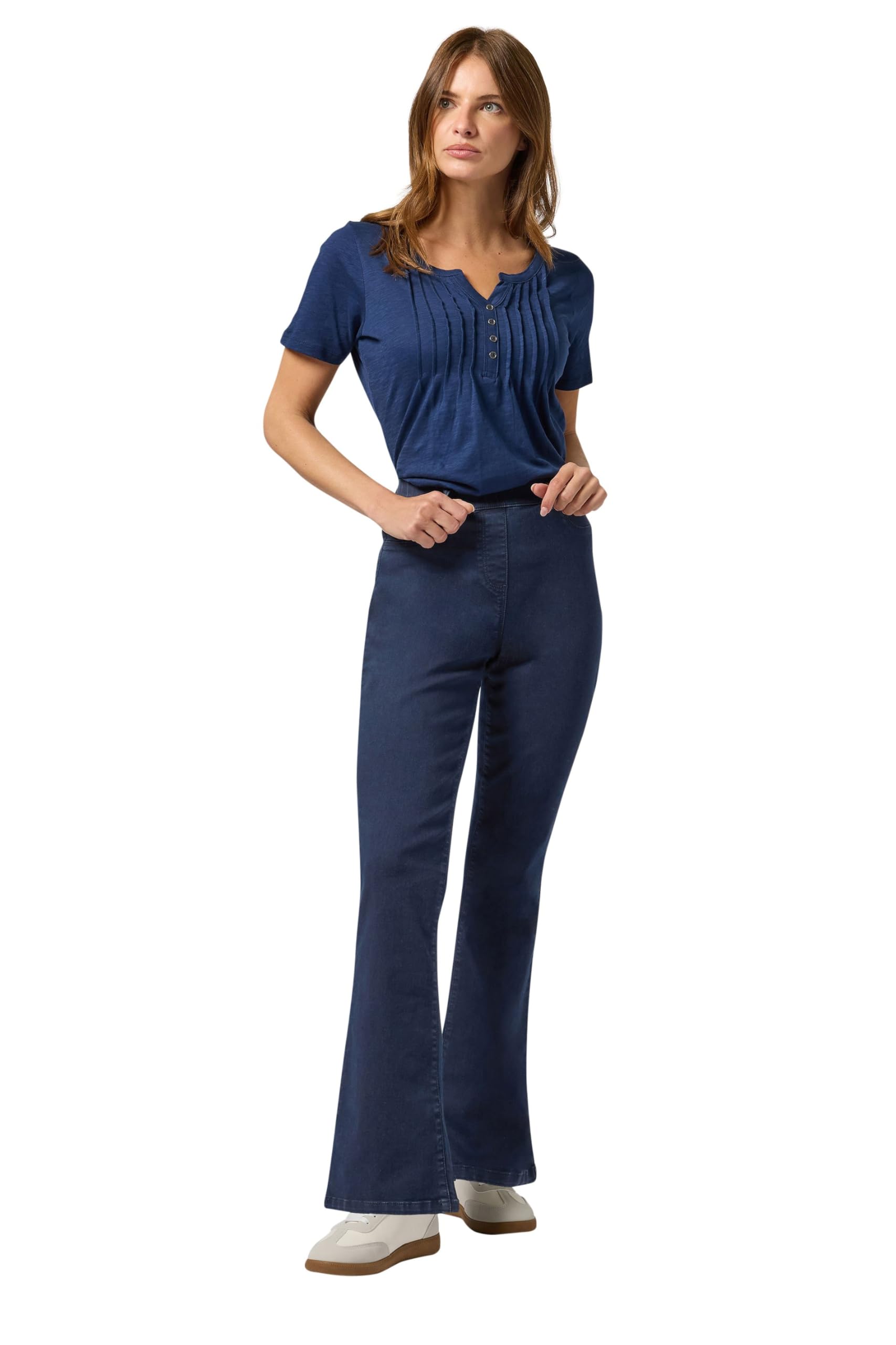 M&Co Women's Indigo Blue Bootcut Jeggings