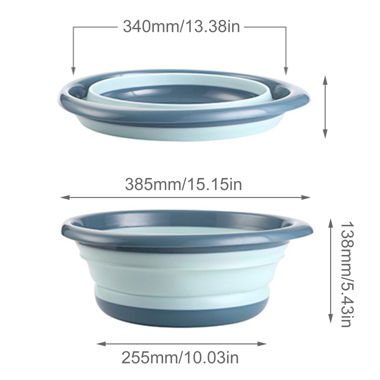 JINGYAN Cubos de Fregar Creative Folding Basin Outdoor Travel Portable Basins Washing Face Laundry Vegetable Foldable