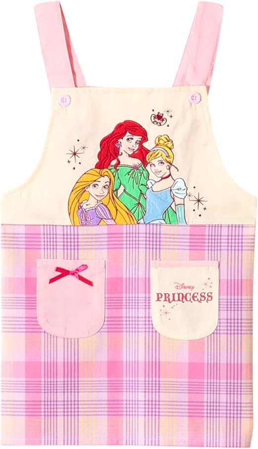 Amazon パープル130 プリンセス エプロン 子供 女の子 110 130 キッズ ディズニー キャラクター プリンセス ディズニープリンセス アリエル ラプンツェル シンデレラ リトルマーメイド エプロン オンライン通販